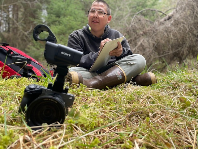 Filming on location in Angoon